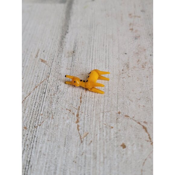 Vintage mini giraffe blown glass figure unique zoo collectible decor - Picture 5 of 5